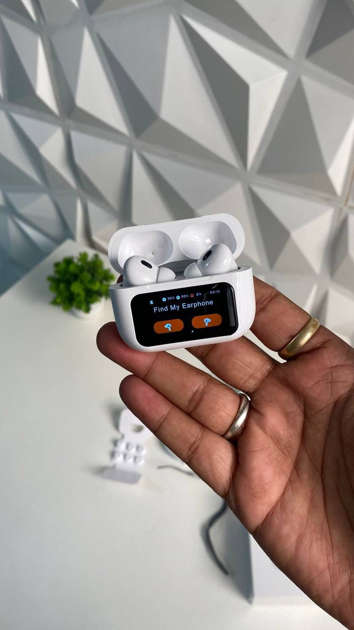 A9 Pro 2 LCD Touchscreen Wireless Earbuds – Bluetooth 5.3, ANC Noise Cancellation & 360° HiFi Sound