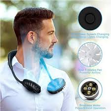 Premium Rechargeable Neck Fan – 3-Speed Hands-Free Cooling for Travel, Sports & Daily Use