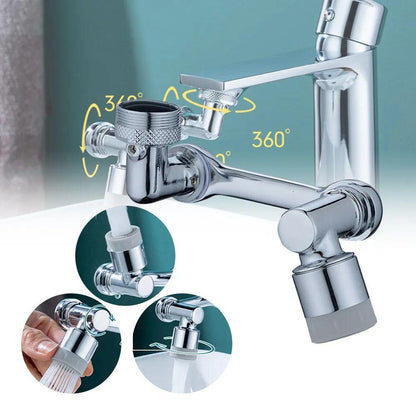 1080° Rotatable Faucet Aerator – Water Saving Splash Filter, Extendable Kitchen & Bathroom Washbasin Tap Nozzle Bubbler
