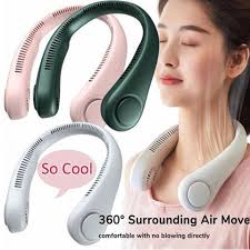 Stay Cool Anywhere™ Portable Neck Fan – Hands-Free Rechargeable Cooling Fan for Travel, Sports & Outdoor Use