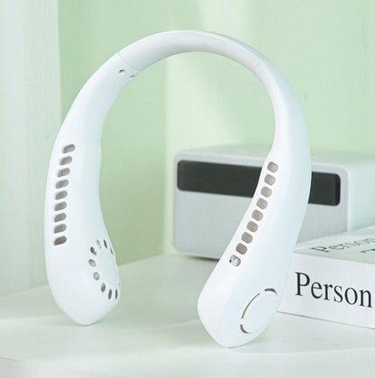 Stay Cool Anywhere™ Portable Neck Fan – Hands-Free Rechargeable Cooling Fan for Travel, Sports & Outdoor Use