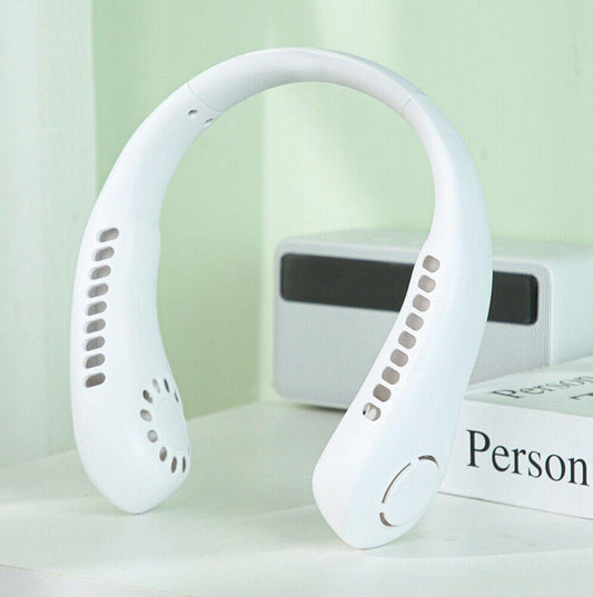 Stay Cool Anywhere™ Portable Neck Fan – Hands-Free Rechargeable Cooling Fan for Travel, Sports & Outdoor Use