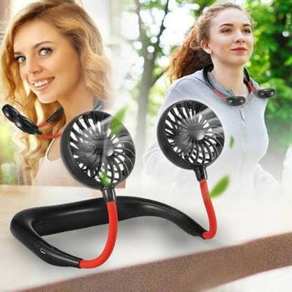 Premium Rechargeable Neck Fan – 3-Speed Hands-Free Cooling for Travel, Sports & Daily Use
