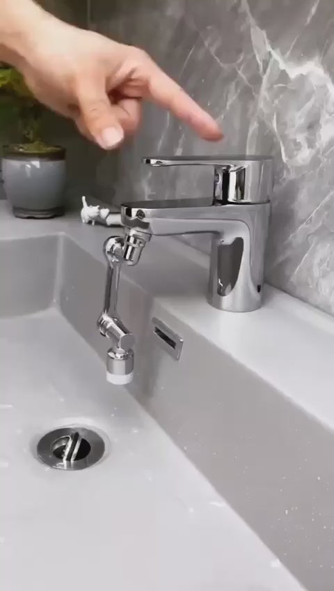 1080° Rotatable Faucet Aerator – Water Saving Splash Filter, Extendable Kitchen & Bathroom Washbasin Tap Nozzle Bubbler